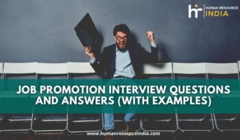 Common Job Promotion Interview Questions And Answers With Examples